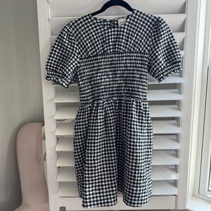 Anthropologie Gingham Mini Dress